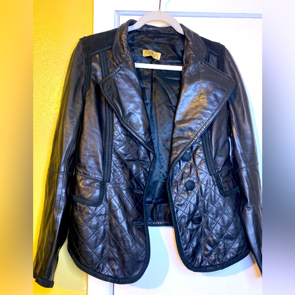 Gimo’s Vintage Genuine Leather Jacket Sz small